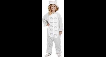 Smiffys - Cat Onesie Kinder Kostuum - Kids tm 6 jaar - Grijs
