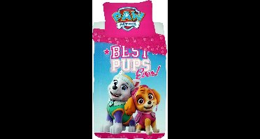 Paw Patrol Best Pups Ever Dekbedovertrek + Kussensloop 140 x 200 + 60 x 70 cm