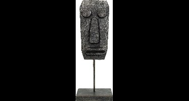 Wants&Needs Ornament Face Polyresin Zwart 11 X 8 X 31.5