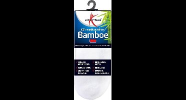 Lucovitaal Bamboe Sok Enkel 43-46 Wit - 1 Paar