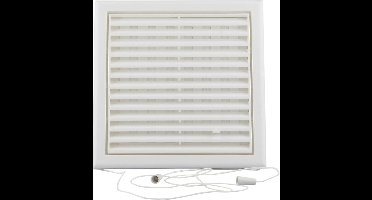 Renson afsluitbare verluchtingsrooster met muggengaas PVC 187 x 187mm