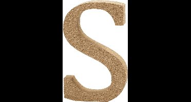 Letter, S, H: 8 cm, dikte 1,5 cm, 1 stuk