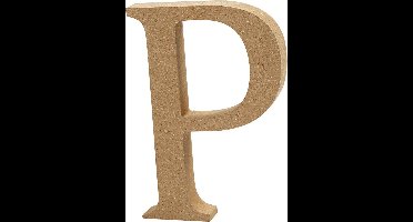 Letter, P, H: 8 cm, dikte 1,5 cm, 1 stuk