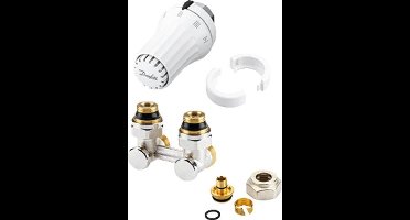 Danfoss RAE K onderblokset haaks voor radiatoren met M30 insert aansluiting 1/2"
