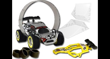 Tom Trixx 360 Stuntcar Grijs Met 2 Stuntramps