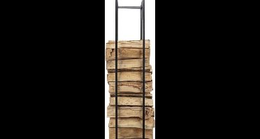 Cosy @ Home Houtrek Woodblocks Zwart - 33x33x(H)115cm - Vierkant Metaal