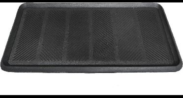 Rubber laarzenmat 40x80 cm - Zwart - Lekbak voor Schoenen - Boot Tray - Deurmat