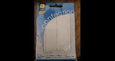 Opstrijkbare broek- en rokband wit 25mm Sorbo