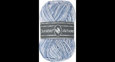 Durable Cosy fine faded Blue grey (289) - acryl en katoen garen tie-dye - 5 bollen van 50 gram