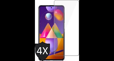 Screenprotector geschikt voor Samsung M31s - 4x Glas Screen Protector