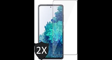 Screenprotector geschikt voor Samsung Galaxy S20 FE - Gehard Glas Beschermglas Tempered Glass Screen Protector - 2 Stuks