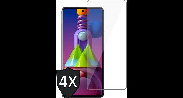 Screenprotector geschikt voor Samsung M51 - 4x Glas Screen Protector