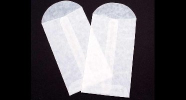 Pergamijn Envelopjes 8x14cm (100 stuks) | pergamijn zakjes | glassine zakjes