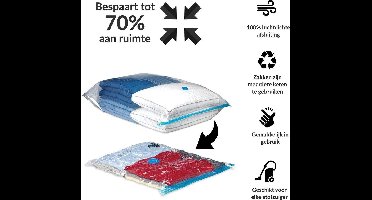 2X Vacuüm opbergzakken  - 1xM size L86 x W 50cm  -1x L  size L130cm x W 74 cm -Vacuum Storage Bags  - Opbergtassen - Vacuümzakken
