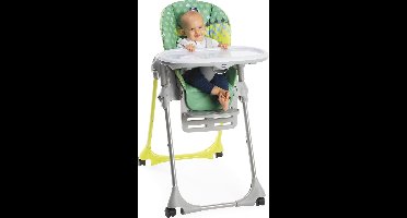 Chicco Polly Easy Kinderstoel - Inklapbare baby eetstoel - Met stoelverkleiner - Hoogte verstelbaar - Crocodille