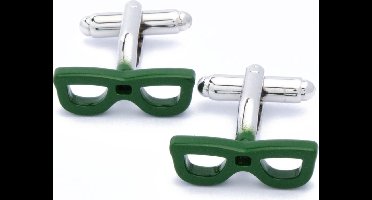 Manchetknopen - Bril Montuur Groen