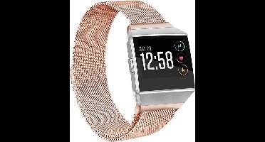 Shop4 - Fitbit Ionic Bandje - Metaal Rosé goud