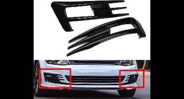 Voorbumper Spoiler Geschikt voor Golf 7 modellen Trim GTI GTD Look 1.2 1.4 1.6 2.0 Tdi Tsi Variant Mistlamp