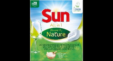 Sun Vaatwastabletten Powered by Nature 20 stuks