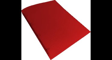 20x EXXO-HFP #22446 FLEXY Ringband - A4 4-O Rings 16mm - Robijn rood