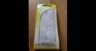 50cm Klittenband zelfklevend wit Sorbo. 25 mm breed. Universeel.