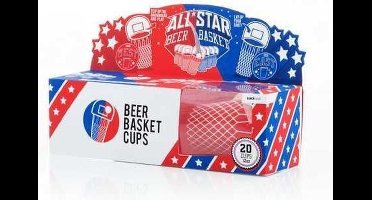 Suck Uk Basketbal Drankspel 350 Ml Rood/blauw Karton 20 Stuks