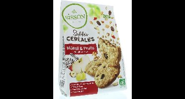 Bisson Zandkoekjes muesli & fruit 200 gram