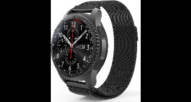Bandje geschikt voor Samsung Watch 3 41mm - Zwart Milanese Band