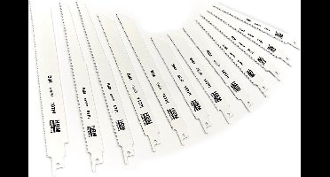 HBM 12 delige set reciprozaagbladen (9740)