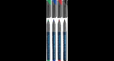 Schneider permanent marker - Maxx 224 - penpunt M - 4 stuks assorti - S-1208