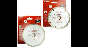 Bosch 2608602130 Accessories Two Diamond Blades - 125 mm tiles and construction