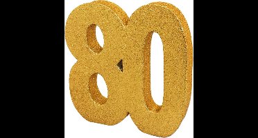 Witbaard Tafeldecoratie 70 Jaar 20 Cm Glitter Goud