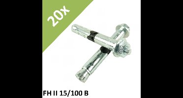 Fischer High performance anchor FH II 15/10 B (48776) - content 25 pieces # 48776  - 5) 20x FH II 15/100 B