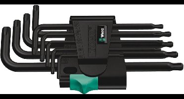 Wera blacklaser stiftsleutelset met kogelkop -9-delige - torx - t8-t40