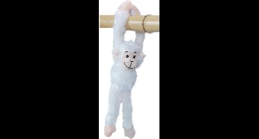 Hang Aap Wit 30 cm (totale lengte 39 cm) - Knuffeldier