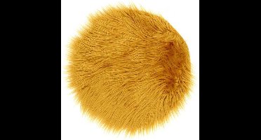 Floormat Decoratie vacht fake fur 40cm Ø Sunflower Yellow