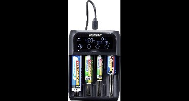 VOLTCRAFT IPC-2 Batterijlader NiMH, NiCd, Li-ion, LiFePO AAAA (mini), AAA (potlood), AA (penlite), C (baby), Sub-C, A, 10440, 14500, 14650, 16340, 17355,