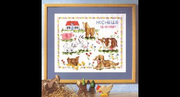 borduurpakket 70.447 boerderij, geboorte