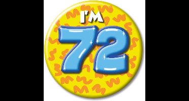 Button klein - i'm 72 Leeftijd Fun gifts