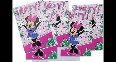 Uitnodigingen Disney Minnie Mouse Hawaii 5 stuks