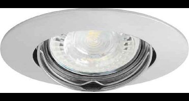 Kanlux LUTO inbouwspot Rond Chroom Kantelbaar
