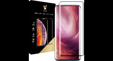 Screenprotector geschikt voor OnePlus 7T Pro - Tempered Glass Gehard Glas - Full Screen Cover Volledig Beeld - iCall