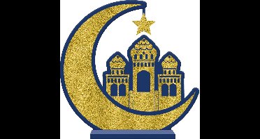 Amscan Tafeldecoratie Eid Mubarak 31 Cm Goud