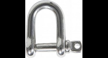 RVS D-sluiting - 10mm