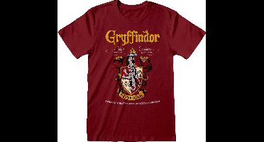 Harry Potter Heren Tshirt -XL- Gryffindor Crest Rood