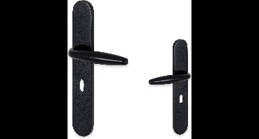 Sofia deurklink - kamerslot 72mm - mat zwart - complete set