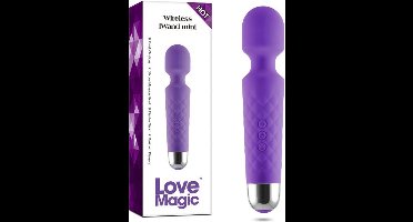 EasyToys - Mini Wand Vibrator - Wandvibrator - Ook voor Massages - Oplaadbaar - Waterproof - Wand Vibrator - Vibrator - Vibrators voor Vrouwen - Sex Toys voor Vrouwen - Vibrators - Paars