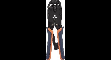 TOOLCRAFT TO-4988586 Krimptang Modulaire stekkers (western) Incl. kabelsnijder, Incl. stripgereedschap RJ10, RJ11, RJ12