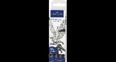 Faber-Castell tekenstift - Pitt Artist Pen - Comic - 4-delig - zwart - FC-267194