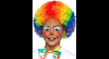Smiffys - Clown Pruik Kinderen - Regenboog